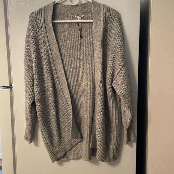GARAGE XS-S OVERSIZED GRAY CARDIGAN - Picture 1 of 5